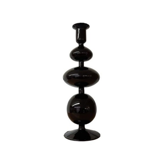 CANDELABRO NEGRO 27,5 x 9,5 CM