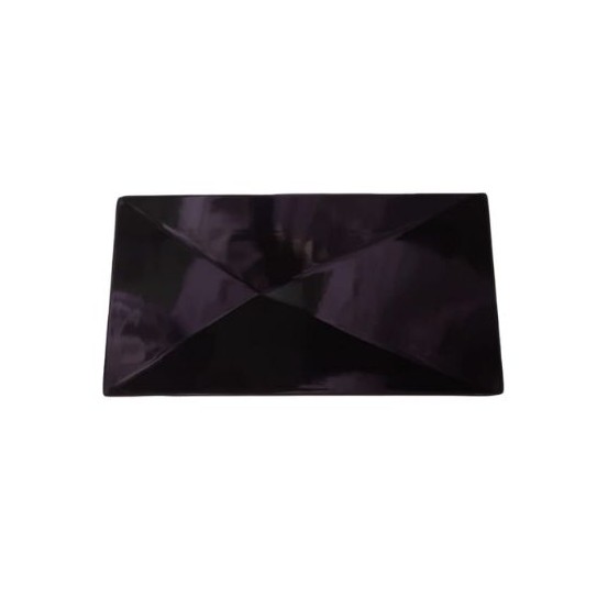 BANDEJA RECTANGULAR NEGRA 32,5 x 17,6 x 2,3 CM