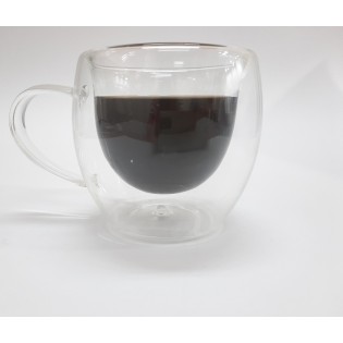 TAZA DE VIDRIO REDONDEADA 150ML