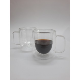 TAZA ALTA DOBLE  VIDRIO 250ML 2