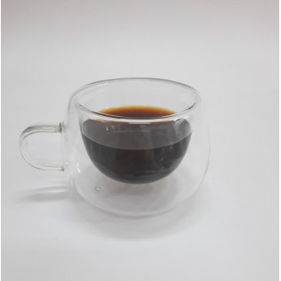TAZA CAFÉ DOBLE VIDRIO 120ML