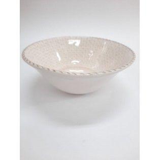 BOWL CREMA CUADRILLE, 17 X 6 CM