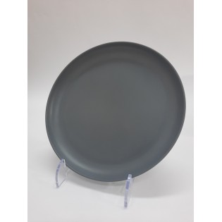 PLATO POSTRE GRIS MATE 20 X 1,5CM