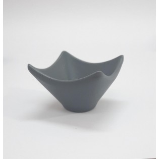 BOWL CUADRADO GRIS MATE 6,5 X 6,5X 4 CM
