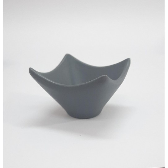 BOWL CUADRADO GRIS MATE 6,5 X 6,5X 4 CM