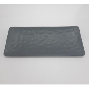 PLATO RECT. GRIS MATE 28,5 X 11,9X 2,4CM