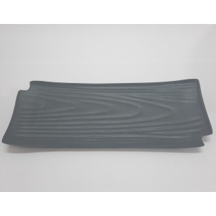 PLATO RECT. GRIS MATE 27,5 X 10,7 X 2,6CM