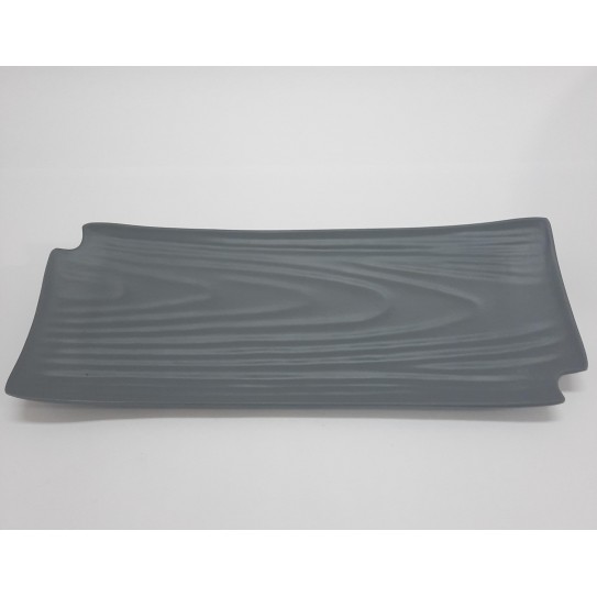 PLATO RECT. GRIS MATE 27,5 X 10,7 X 2,6CM