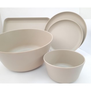 BANDEJA BEIGE MATE 34 X 23,5 CM 2