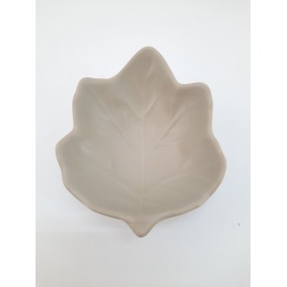 BOWL HOJA BEIGE MATE  9,5 X 8 X 3CM