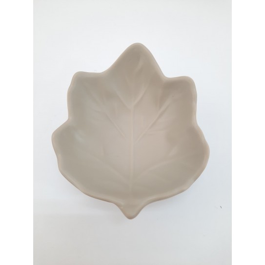BOWL HOJA BEIGE MATE  9,5 X 8 X 3CM