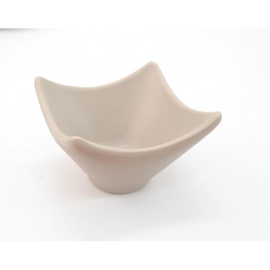 BOWL CUADRADO GRIS MATE 6,5 X 6,5X 4 CM