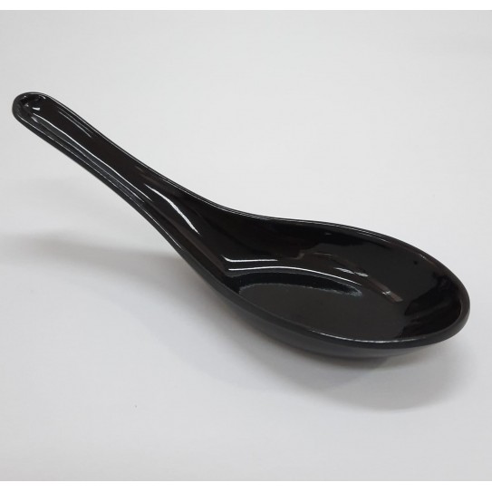 CUCHARA CATERING NEGRA  - 14 x 4,5 cm