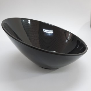 ENSALADERA OBLICUA NEGRA - Ø 23 x 12 cm 2