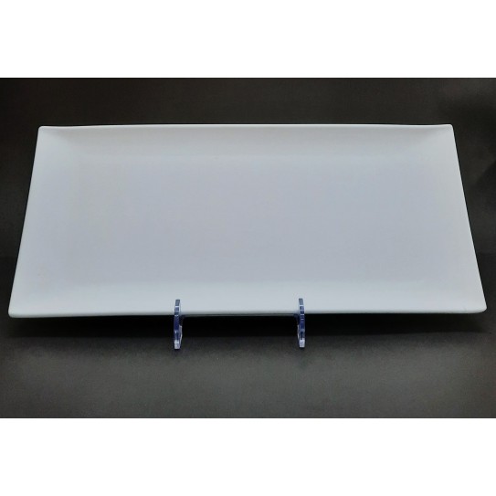BANDEJA RECT. BLANCO MATE 37 X 17CM