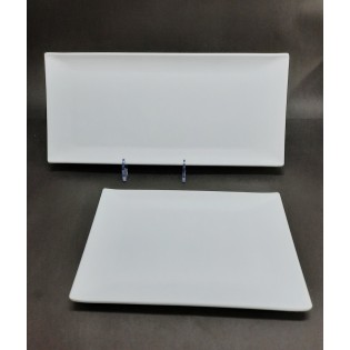 BANDEJA RECT. BLANCO MATE 37 X 17CM 2