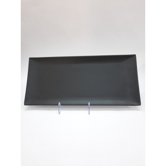 BANDEJA  RECT. NEGRO MATE 37 X 17CM