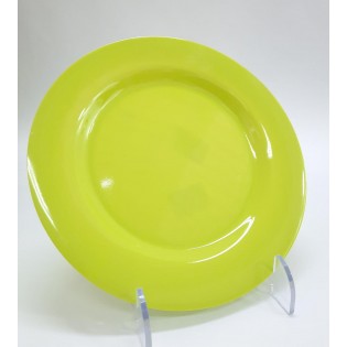 PLATO POSTRE  VERDE LISO - Ø 20 cm