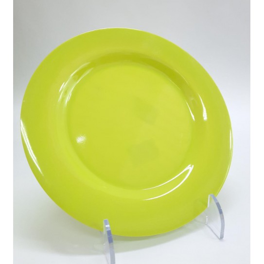 PLATO POSTRE  VERDE LISO - Ø 20 cm