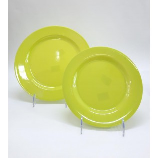 PLATO POSTRE  VERDE LISO - Ø 20 cm 2
