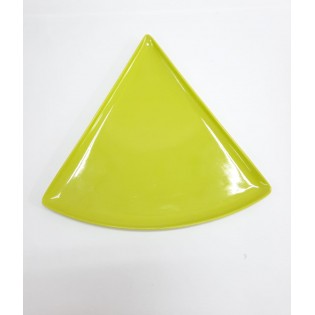 PLATO PIZZA VERDE LISO  - 22 cm