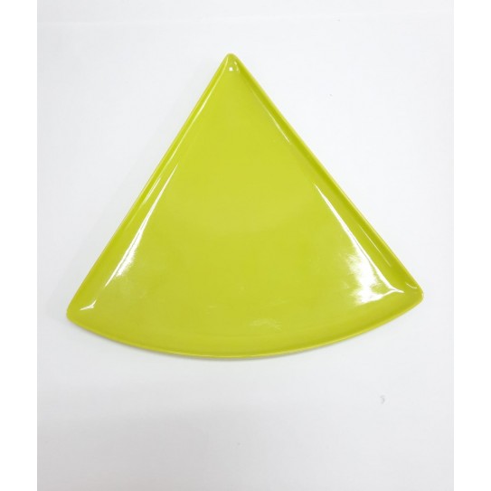 PLATO PIZZA VERDE LISO  - 22 cm