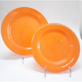 PLATO PLAYO NARANJA LISO - Ø 25 cm 2