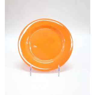PLATO POSTRE NARANJA LISO - Ø 20 cm