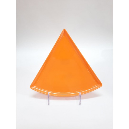 PLATO PIZZA NARANJA LISO- 22 cm