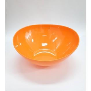 ENSALADERA IRREGULAR NARANJA LISO - 25 x 11 cm