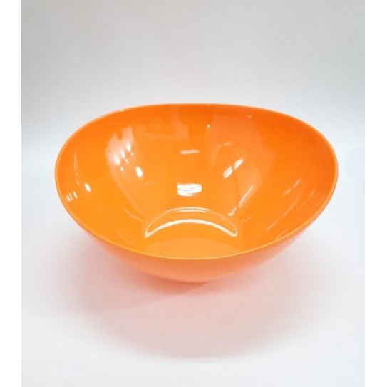 ENSALADERA IRREGULAR NARANJA LISO - 25 x 11 cm