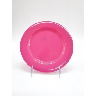 PLATO POSTRE FUCSIA LISO  - Ø 20 cm