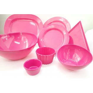 PLATO PIZZA FUCSIA LISO - 22 cm 2
