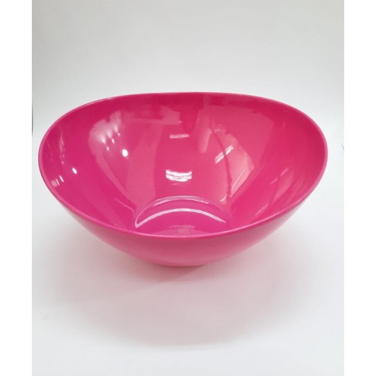ENSALADERA IRREGULAR FUCSIA LISO- 25 x 11 cm