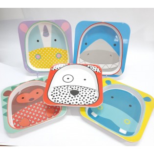 PLATO INFANTIL 5 ANIMALITOS 21X 21X 2CM
