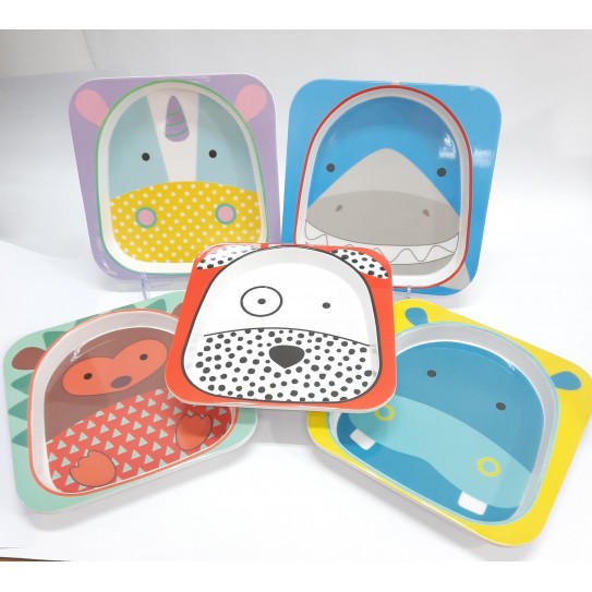 PLATO INFANTIL 5 ANIMALITOS 21X 21X 2CM