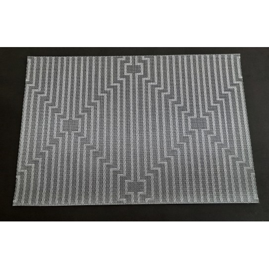 INDIV. RECTANG. 45 X 30 CM - ROMBO GRIS X 4 PCS