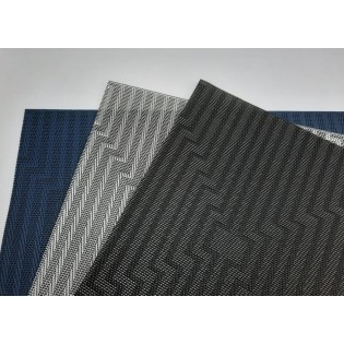 INDIV. RECTANG. 45 X 30 CM - ROMBO NEGRO X 4 PCS 2