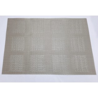 INDIV. RECTANG. 45 X 30 CM- CUADROS BEIGE X 4 PCS