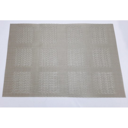 INDIV. RECTANG. 45 X 30 CM- CUADROS BEIGE X 4 PCS