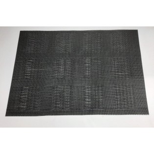 INDIV. RECTANG. 45 X 30 CM - NEGRO  4 PCS