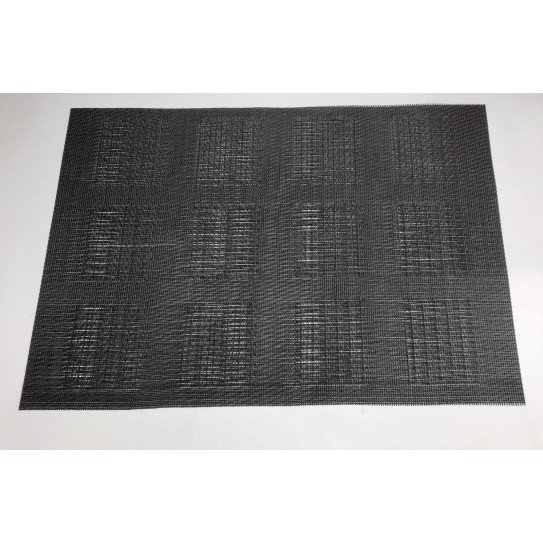 INDIV. RECTANG. 45 X 30 CM - NEGRO  4 PCS