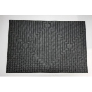 INDIV. RECTANG. 45 X 30 CM - ROMBO NEGRO X 4 PCS