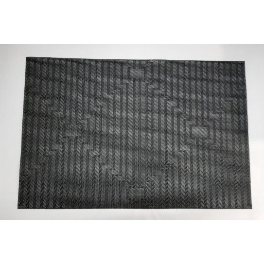 INDIV. RECTANG. 45 X 30 CM - ROMBO NEGRO X 4 PCS