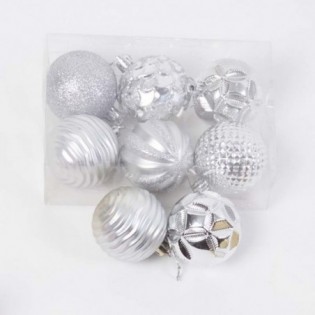 BOLAS PLAT. X 6 CAJA PVC SURTIDAS. 6 CM