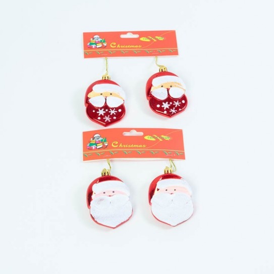 BLISTER 2 PAPA NOEL. 2 COLORES. 8 X 6CM