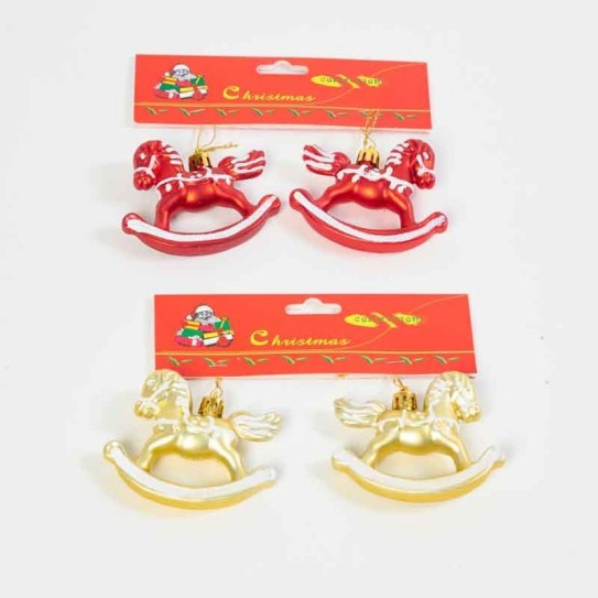 BLISTER 2 CABALLOS. 2 COLORES. 8,5 X 6 CM