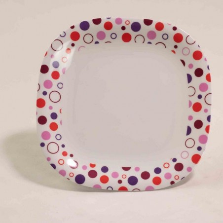 PLATO CUADRADO - 21 x 21 cm