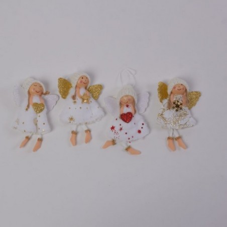 ANGEL CON GORRO. 4 SURTIDOS. 15 X 8 CM