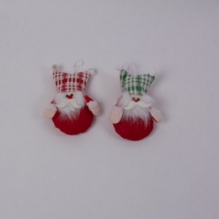 COLGANTE ADORNO MAD. 8 CARAS. 3 COLORES. 12 X 7 CM